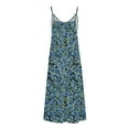 thumbnail image 3 of Vestidos de Verano con Cuello en V para las Mujeres 2025 Imprimir Vestido de Cuello Redondo sin Mangas Vestidos Largos Casuales, Ligeros Y de Moda, 3 of 5
