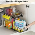 thumbnail image 4 of 4 Shelf Cabinet, Lockable Utility Storage w/ Adjustable Shelves, Gray - Plastic Shelving Unit for Organizing Garage, Pantry, Basement, Laundry Room or Mudroom, 4 of 4