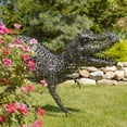 thumbnail image 2 of 5.6 ft. Tall Crouching Tyrannosaurus Rex Outdoor Metal Statue "T-Bone", 2 of 7