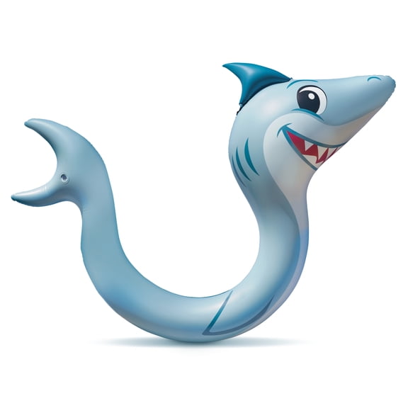 Bluescape Shark Pool Noodle – Inflatable Blue Pool Float for Kids & Adults, Fun Shark Design