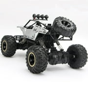 4DRC 1:12 Rc Car,off Road Truck Remote Control Car Metal Shell 2.4G 4WD,with 2 Batteries ,Cars for Boys& Gift for Kids,Silver