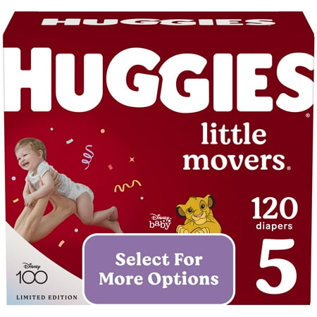 UPC: 0036000534993 | Huggies Little Movers Baby Diapers Size 5 120 Ct (Select for More Options)