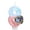 H, variant on Number One Shaped Candle with Soccer Ball Design and Floral Accents for Birthday Party Decorations and Cake Toppers
