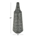 thumbnail image 3 of DecMode 28" Tribal Handmade Black Mother of Pearl Vase, 3 of 8