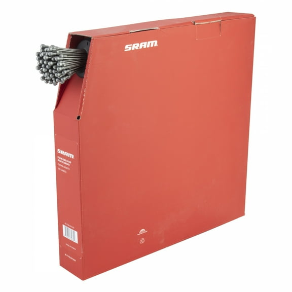 SRAM Stainless Steel Brake Cable - Road, 1750mm Length, Silver, Box of 100