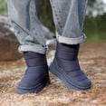 thumbnail image 4 of Kids Snow Boots Boys Girls Waterproof Thicken Warm Furry Lined Mid Calf Platform Winter Booties, 4 of 9