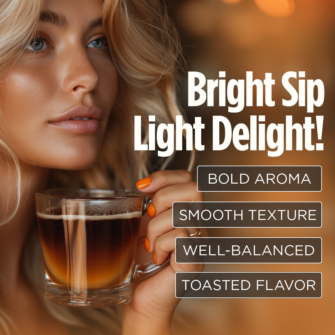 VitaCup Light Roast Coffee Pods w/ B Vitamins Compatible w/ K-Cup Brewers, 16 Count