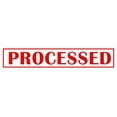 thumbnail image 1 of Printtoo Processed Self Inking Rubber Stamp Pre-Inked Office Stamp- Home Office Business Stationery, Red- 42 x 9 mm, 1 of 7