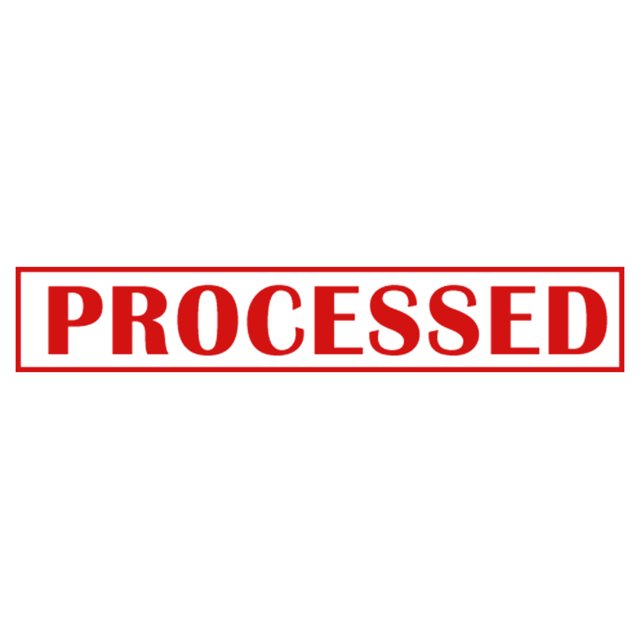 Printtoo Processed Self Inking Rubber Stamp Pre-Inked Office Stamp- Home Office Business Stationery, Red- 42 x 9 mm