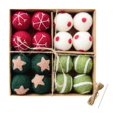 thumbnail image 3 of Adornos de bolas de Navidad Perfecl 16 piezas Rojo Verde, 3 of 8