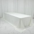 thumbnail image 3 of Efavormart Polyester Rectangular King Tablecloth – 108" x 156" Extra-Wide Ivory, Wrinkle-Resistant Banquet Linen for Catering, Events & 8ft Tables, 3 of 4