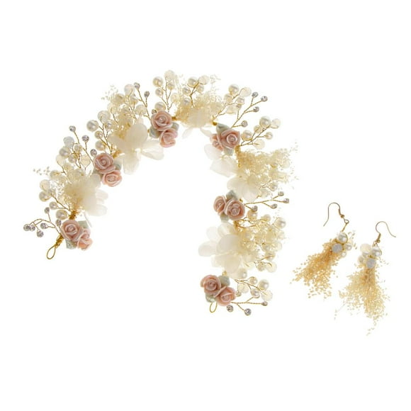 Pendientes DE Colcomx Joyería Nupcial DE material perla DE RHINESTONE