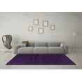 thumbnail image 3 of Ahgly Company Indoor Rectangle Solid Purple Modern Area Rugs, 2' x 3', 3 of 4