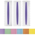 thumbnail image 2 of Set de 3 suavizante para glaseado Wilton Comb para decoración de tartas, 2 of 7
