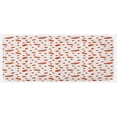 thumbnail image 1 of Rowan Kitchen Mat, Tile Pattern with Juicy Ashberries in Graphic Style Vivid Fall Foliage Display, Plush Decorative Kitchen Mat with Non Slip Backing, 47" X 19", Scarlet White, by Ambesonne, 1 of 1