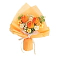 thumbnail image 3 of Ramo de crochet, flores ya tejidas a granel, decoración para San Valentín, Naranja, 3 of 9