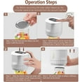 thumbnail image 5 of Mason Jar Vacuum Sealer, 80kPa Electric Mason Jar Vacuum Sealer Kit Auto Stop White Jar Sealer Vacuum Sealing Machine for Food Vacuum Storage with Wide and Regular Mouth Lids Can Opener Stickers, 5 of 6