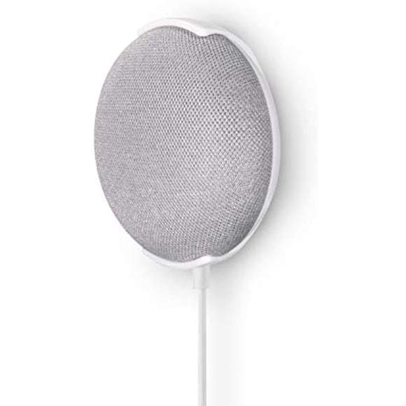 Screwless Wall & Ceiling Mount for Google Home Mini, VHB Stick On Holder - Easy to Install, No Tools, No Mess, No Drilling, Strong Adheasive Mount by Brainwavz (GMN01) (White)