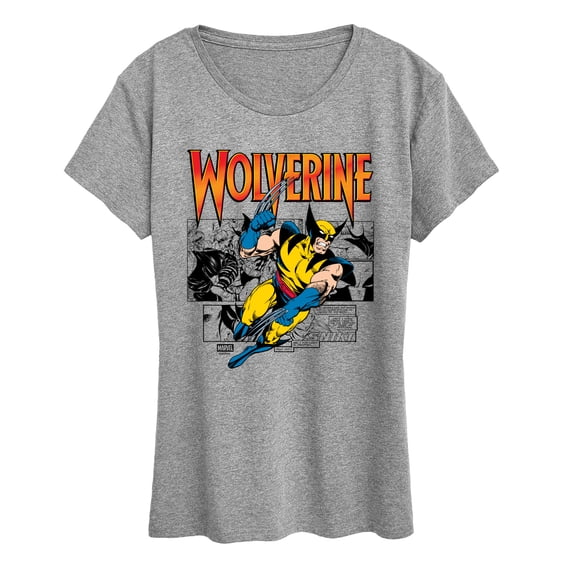 Marvel - Wolverine Comic - Women's Short Sleeve Graphic T-Shirt