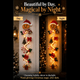 thumbnail image 5 of Clearance！Glowing Christmas Door Hanger, Warm Lighted Vertical Holiday Hanging Decor with Festive Accents for Front Door Side, Entryway and Wall, 5 of 9