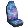 thumbnail image 2 of Uourmeti Waterproof Car Front Seat Protector for Automotive Polyester Full Wrapping Edge Car Seat Covers, Galaxy Cloud Print, 2 of 12