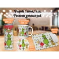 thumbnail image 2 of Termo 20oz taza posavaso Mouse Pad SVArt diseño El Grinch Feliz navidad 20 fl oz, 2 of 5