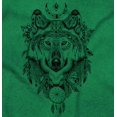 thumbnail image 2 of Geometric Feather Wolf Dreamcatcher Plus Size Crewneck Graphic Tee Shirt Brisco Brands 5X, 2 of 5