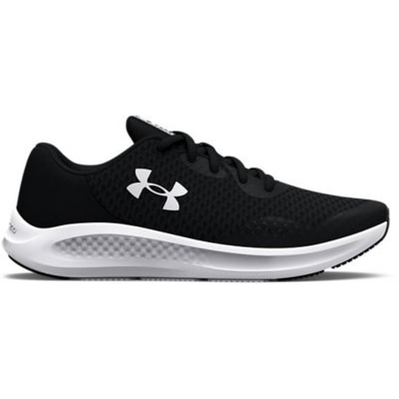 Under Armour Boys' Grade School UA Charged Pursuit 3 Running Shoes Black/Black/White - 3024987-001