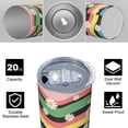 thumbnail image 4 of Pioneer Flower Floral Print Pattern 20oz Skinny Tumbler with Straw & Lid, Double Wall Vacuum Insulated Cup, Leak-Proof, Cup Holder Friendly, Hot 6H Cold 12H, 4 of 6