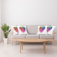 thumbnail image 3 of Ambesonne Colorful Throw Pillow Cover 4 Pack, Love Heart Romance, 18", Multicolor, 3 of 5