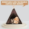 thumbnail image 4 of Tienda de campaña lavable para mascotas de tela Oxford, para perros y gatos, para interiores, 4 of 8