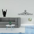thumbnail image 2 of Estatua del gesto de la roca,Estatuas y figuras de dedos con gestos de música rock,Decoración de pared con pergaminos,Decoración de pared con pergamino,arte rústico de metal,Figura, 2 of 8