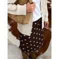 thumbnail image 4 of LMLYSoH Women's Casual Midi Skirt Elegant Dot Print Slim Fit Knee Length Skirt for Party Work Daily Wear, 4 of 8