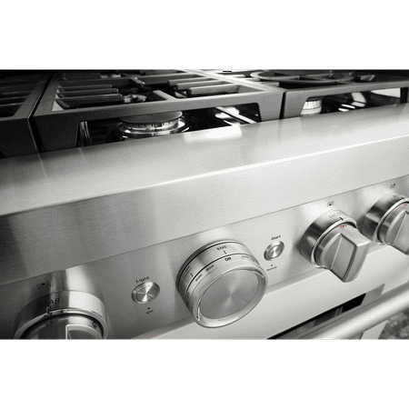 KitchenAid - 5.1 Cu. Ft. Freestanding Dual Fuel True Convection Range with Self-Cleaning - Milkshake