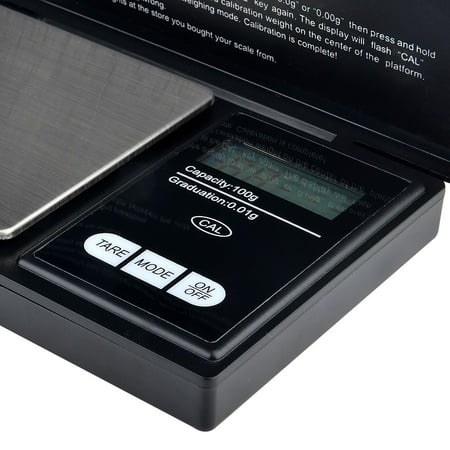 Insten Pocket Digital Scale 0.01 x 100g Jewelry Gold Silver Coin Gram Pocket Size Weight Herb with Stainless Steel Pan & LCD display (Supports 6 weighing modes :. g / oz / ozt / dwt / ct / gn)