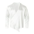 thumbnail image 4 of LIUJUNSHOP Men's Silk Shirt Elegant Drape Long Sleeve Designer Blouse Comfortable Business Casual Wear Soft Breathable Gentlemen White XXL, 4 of 4