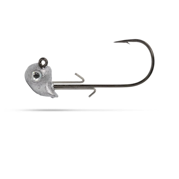 Duckett Fishing Sway Head Jig, Innovative Design for Enhanced Swaying Action and Effective Soft Plastic Rigging, Unpainted, 1/8oz