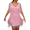 thumbnail image 2 of Glisme Casual Dresses For Women Sleeveless Backless Sequin Evening Dress Elegant Tight Mini Dress Pink Sundress Bridal Shower Dresses, 2 of 4