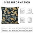 thumbnail image 5 of GOSMITH  Vintage Leaf Pillow Cover for Living Room Couch Decor Modern Art Watercolor Leaves Square Soft Throw Pillow Cover Navy Blue Background Decorative Cushion Cover, 5 of 5