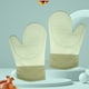 thumbnail image 4 of Wosthever Manoplas de silicona a prueba de congelación, guantes lavables, aislamiento para horno, microondas, cocina, barbacoa, panadería, herramienta Herramientas y accesorios para hornear Verde Wosthever HA081328-04, 4 of 6