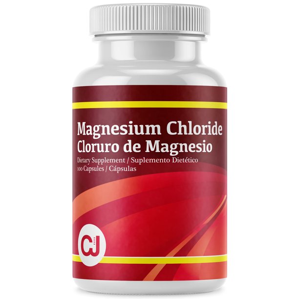 Magnesium Chloride Cloruro de Magnesio, 100 Capsules, Essential