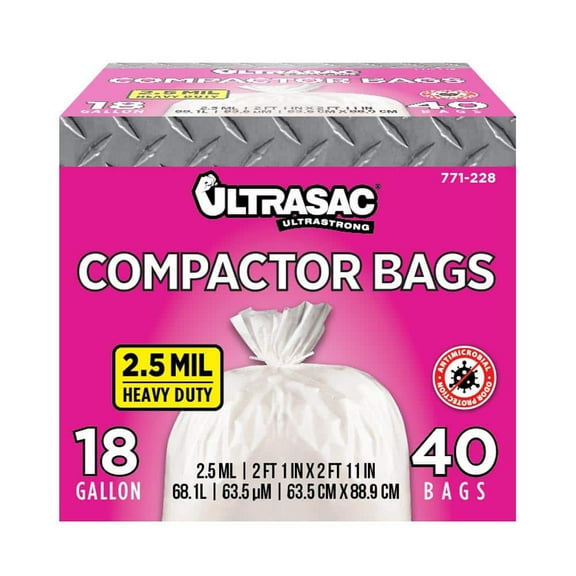 18 Gal. Compactor Bags (40 Count)