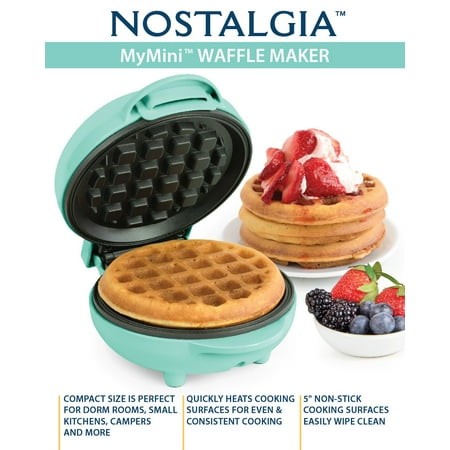 MyMini Waffle Maker, Teal