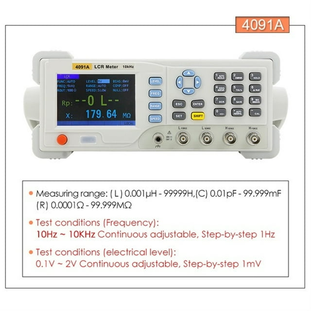 4090 Compteur Numérique LCR de Bureau Résistance à la Capacité Instrument de Mesure d'Inductance Pont Électrique Composant, Facile à Utiliser