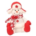 thumbnail image 1 of Juguete de peluche suave, muñecos de peluche de Navidad, figuritas de peluche navideñas para exteriores, interiores, adultos, regalos de fiesta para Muñeco de nieve, 1 of 8