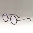 thumbnail image 3 of Retro Round Eyeglass Frames Spring Hinge Optical Metal Rx Vintage Spectacles, 3 of 3