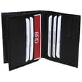 thumbnail image 2 of RFID Security Block Safe Leather Credit Card ID Business Card Center Flap Wallet RFID 74 (C), 2 of 16