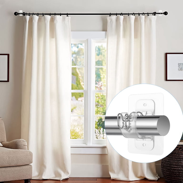 Armscye 10-Pack No-Drill Curtain Rod Brackets photo 7