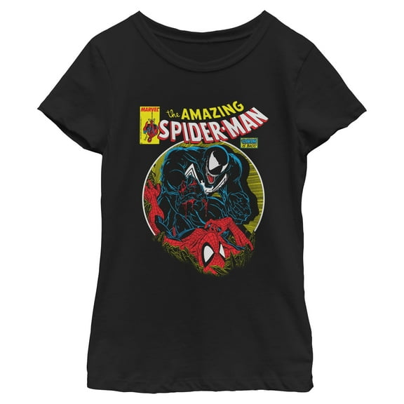 Girls Marvel: Spider-Man Venom Vs Spidey Battle T Shirt