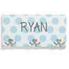 Personalized Blue Polka Dots Coat Hanger